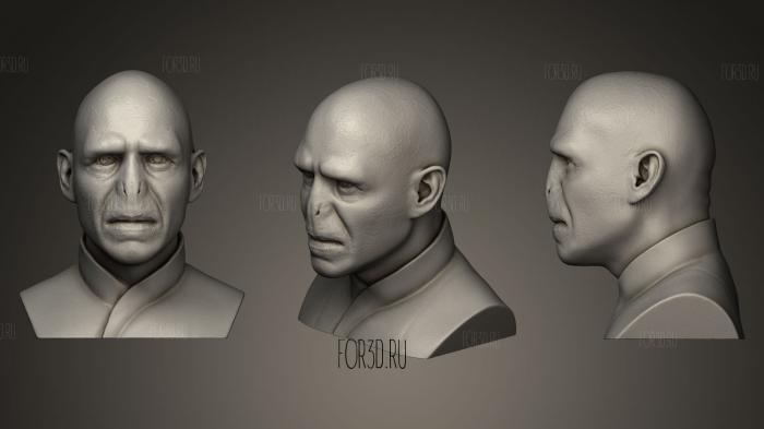 Lord Voldemort stl model for CNC